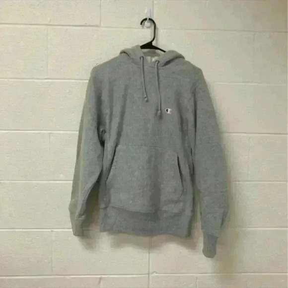 Champion reverse weave heavier light grey hoodie in size small - Picture 1 of 4